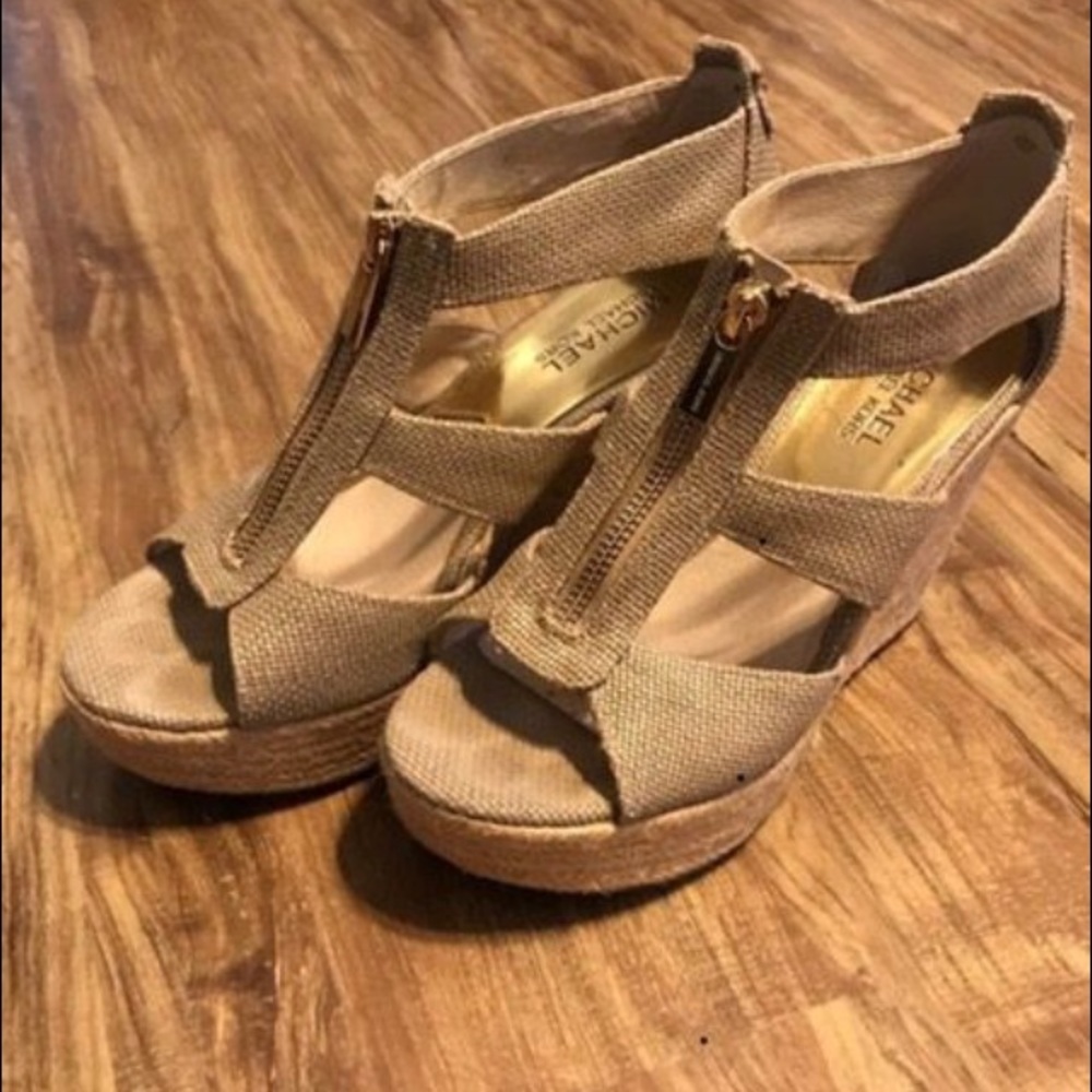 Michael Kors Espadrille Wedges Size 7